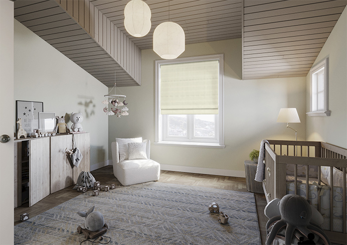 Shima Faux Silk, Oyster - Twist&Fit Roman Blind - Image 7